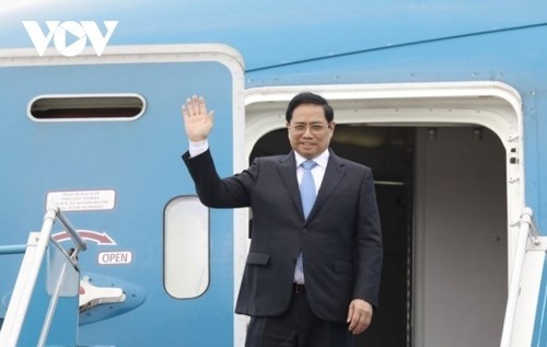 Premierminister Pham Minh Chinh beginnt Japan-Besuch  - ảnh 1