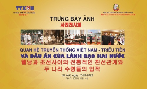Fotoausstellung “Traditionelle Beziehungen Vietnam-Nordkorea und Eindrücke der Leiter beider Länder” - ảnh 1