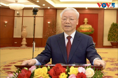 Neujahrswünsche des KPV-Generalsekretärs Nguyen Phu Trong - ảnh 1