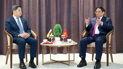 Premierminister Pham Minh Chinh trifft den Minister für Finanz und Wirtschaft von Brunei - ảnh 1