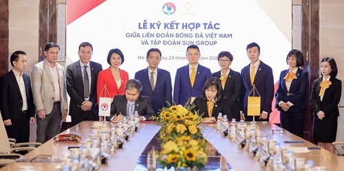 Sun Group fördert die Entwicklung des vietnamesischen Fußballs - ảnh 1