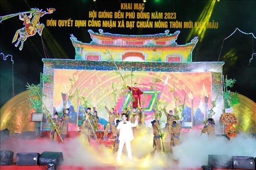 Das Giong-Fest im Tempel Phu Dong 2023 - ảnh 1