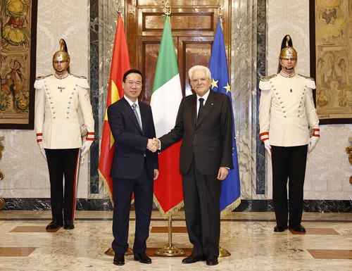 Gemeinsame Erklärung zur Verstärkung der strategischen Partnerschaft zwischen Vietnam und Italien - ảnh 1