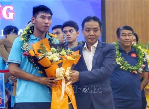Zeremonie zum Sieg der vietnamesischen U23-Fußballmannschaft - ảnh 1