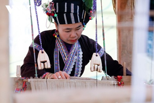 Die Schönheit der traditionellen Handweberei der Volksgruppe der Lu - ảnh 12