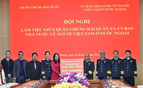 Vietnamesische Gemeinschaft im Ausland begrüßt das Programm „Begrünung Truong Sa“ - ảnh 1