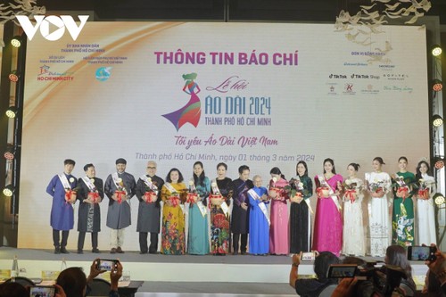 Ao Dai-Festival in Ho-Chi-Minh-Stadt mit einer Reihe interaktiver Aktivitäten - ảnh 1