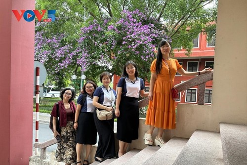 Die romantische Lila-Königinblume auf den Straßen von Hanoi - ảnh 4