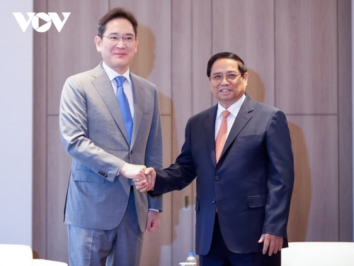Premierminister Pham Minh Chinh empfängt den Vorstandsvorsitzenden von Samsung - ảnh 1