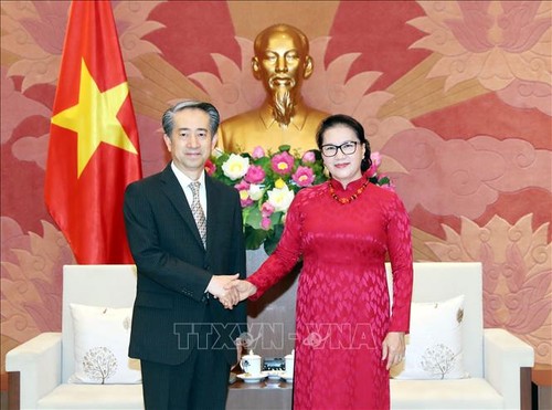 응우옌 티 낌 응언 국회의장, 중국대사 접견 - ảnh 1