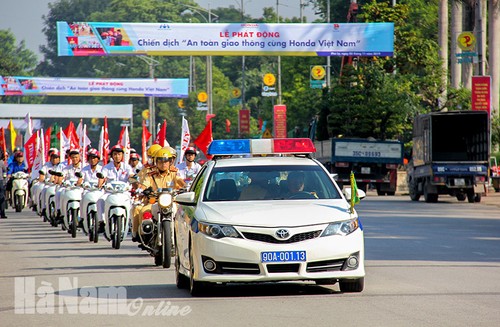 하남성, Honda Vietnam과 함께하는 교통안전 캠페인 개시 - ảnh 1