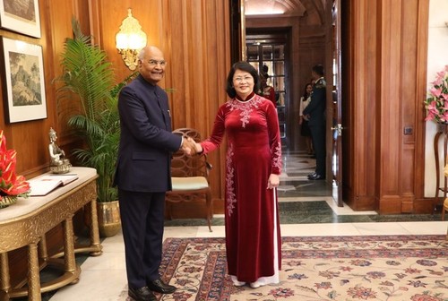 당 티 응옥 틴 국가부주석, 람 나트 코빈드 인도 대통령과 회견 - ảnh 1