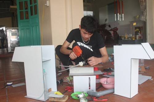 효과적인 방역을 위한 베트남 청년들의  발명품 - ảnh 3