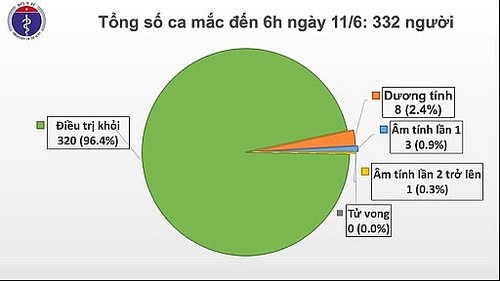코로나 19: 베트남, 신종 코로나 바이러스 양성  사례 96% 완치 - ảnh 1