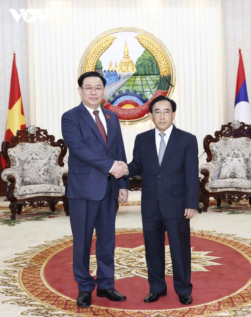 Toàn cảnh chuyến thăm chính thức CHDCND Lào của Chủ tịch Quốc hội Vương Đình Huệ - ảnh 6