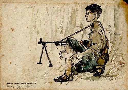 베트남 남부 항쟁 스케치 전시회 - ảnh 2
