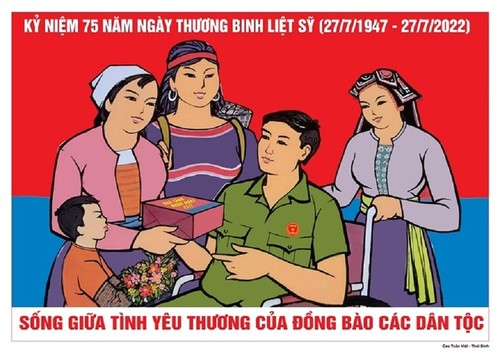 베트남 현충일 75주년 선전 그림 - ảnh 8