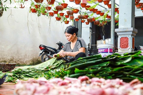 매일 수천 개의 바인쯩을 만드는 하노이의 직업 마을 탐방 - ảnh 3
