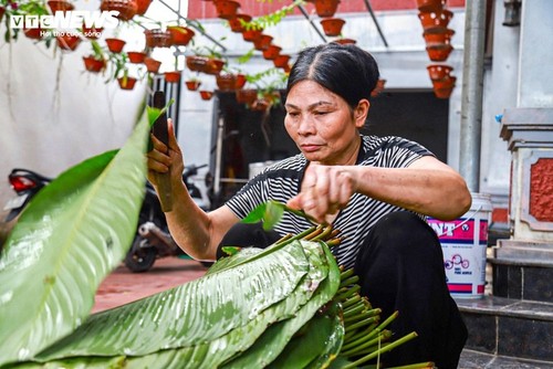매일 수천 개의 바인쯩을 만드는 하노이의 직업 마을 탐방 - ảnh 6