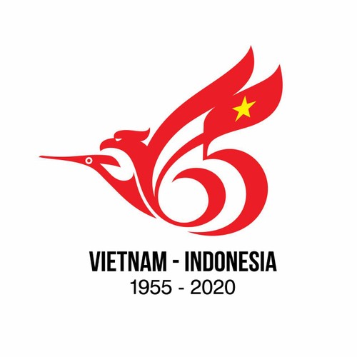 Mengumumkan hasil sayembara pembuatan logo peringatan ultah ke-65 penggalangan hubungan diplomatik Vietnam–Indonesia - ảnh 1