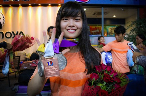Mahasiswi Kamboja dan Kecintaannya terhadap Taekwondo - ảnh 2