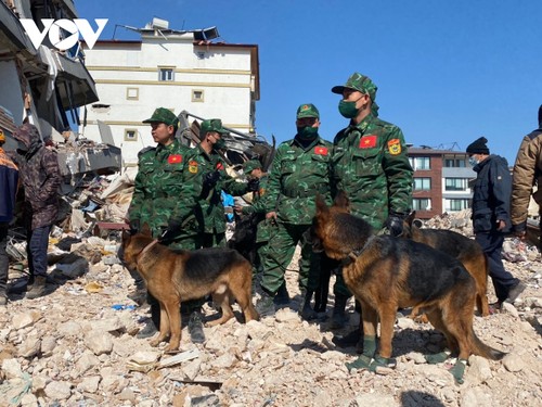 Rombongan Vietnam Terus Berupaya Selamatkan Para Korban Gempa Bumi di Turki - ảnh 1