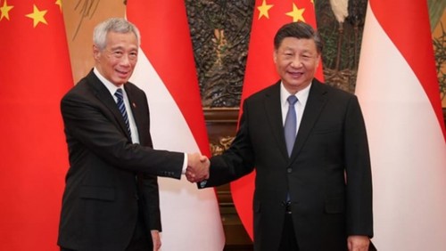 Tiongkok dan Singapura Tingkatkan Hubungan Bilateral - ảnh 1