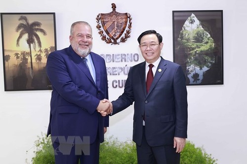 Ketua MN Vietnam, Vuong Dinh Hue Adakan Pertemuan dengan PM Kuba, Manuel Marrero Cruz - ảnh 1