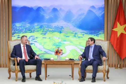 PM Pham Minh Chinh Terima Menteri Dalam Negeri  Republik Belarus - ảnh 1