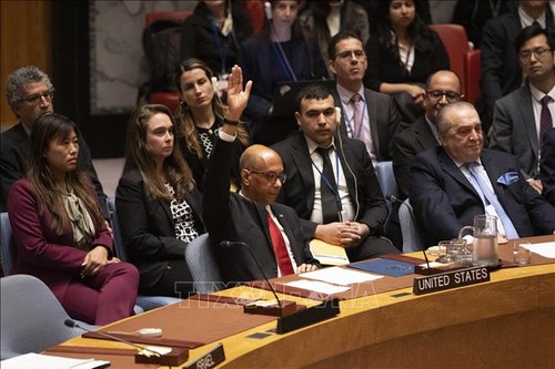 AS Memveto Rancangan Resolusi yang Mendukung Palestina Menjadi Anggota PBB - ảnh 1