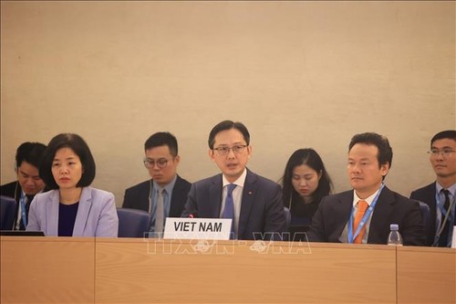 Dewan HAM PBB Sahkan Laporan Nasional UPR Siklus IV dari Vietnam  - ảnh 1