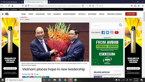 Koran Afrika Selatan Apresiasi Generasi Pimpinan Baru Vietnam - ảnh 1