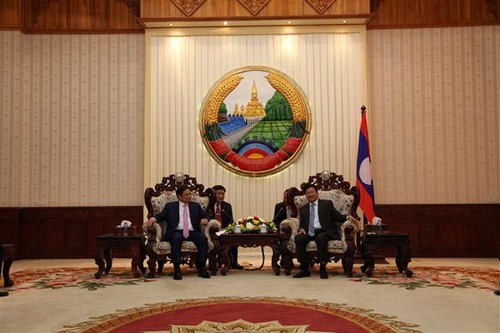 越共中央组织部高级代表团访问老挝 - ảnh 1