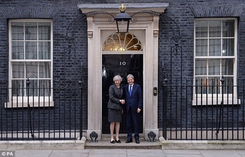 英国与意大利两国总理就英国脱欧问题举行会谈 - ảnh 1