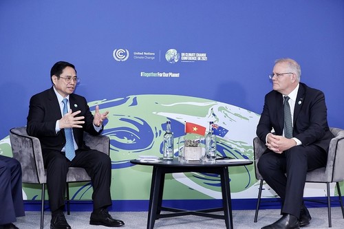 越南政府总理范明政在COP26大会期间会见各国领导人 - ảnh 1