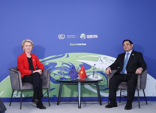 越南政府总理范明政在COP26大会期间会见各国领导人 - ảnh 2