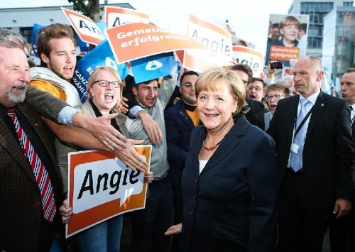 Merkel in TV debate with rival before election - ảnh 1