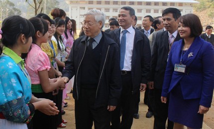 Party General Secretary Nguyen Phu Trong pays a working visit to Son La province - ảnh 1