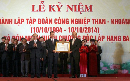 20th founding anniversary of Vietnam Coal Mineral Industries Group marked  - ảnh 1