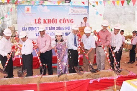 Construction of AO dioxin victims’ physical training center kicks off in Da Nang - ảnh 1