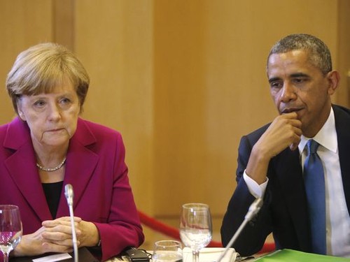 US, German leaders discuss Ukraine - ảnh 1