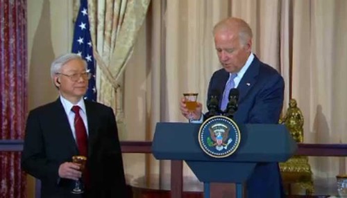 US administration hosts reception for Vietnamese Party leader - ảnh 1