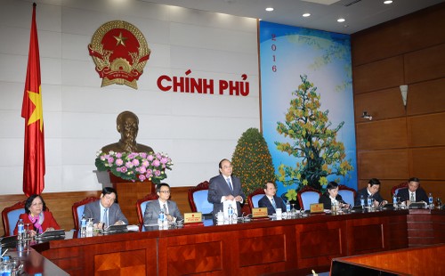 Government convenes a meeting on situation during the Lunar New Year - ảnh 1