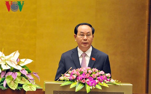 President Tran Dai Quang receives Cambodian Deputy PM Sar Kheng - ảnh 1