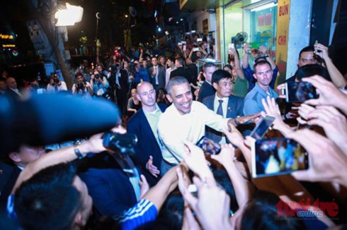Day one: US President Barack Obama's visit to Vietnam  - ảnh 12