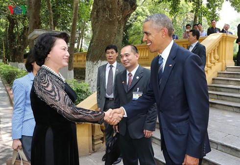 Day one: US President Barack Obama's visit to Vietnam  - ảnh 6