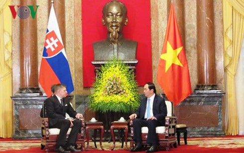 Vietnamese leaders receive Slovakian Prime Minister  - ảnh 1