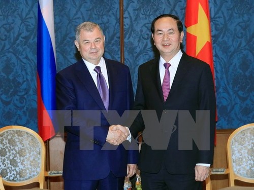 President Tran Dai Quang leaves Moscow for Saint Petersburg - ảnh 1