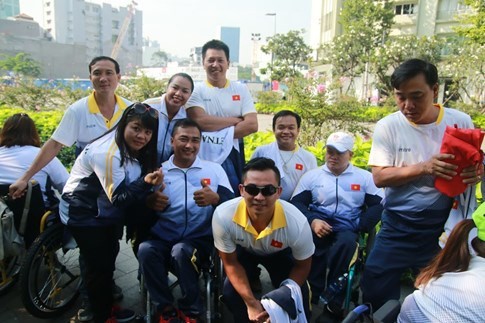 Physically-challenged athletes head for 9th ASEAN Para Games - ảnh 1