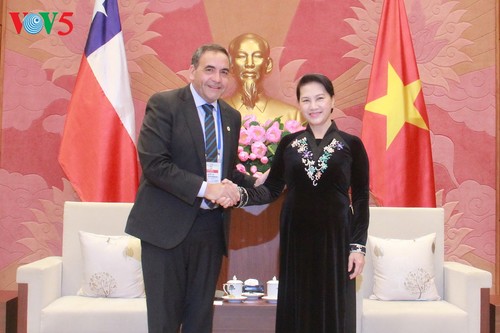 NA Chairwoman receives President of the Chamber of Deputies of Chile - ảnh 1